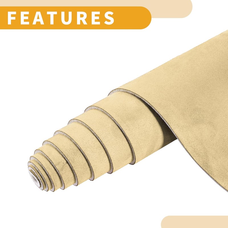 Partuto 150G Headliner Fabric for Car Truck RV SUV Boat Automotive Interior Trim DIY Roof Repair Replacement Suede Fabric Beige 24" L x 57" W - Image 5